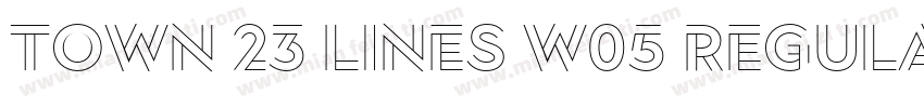 Town 23 Lines W05 Regular Outer字体转换